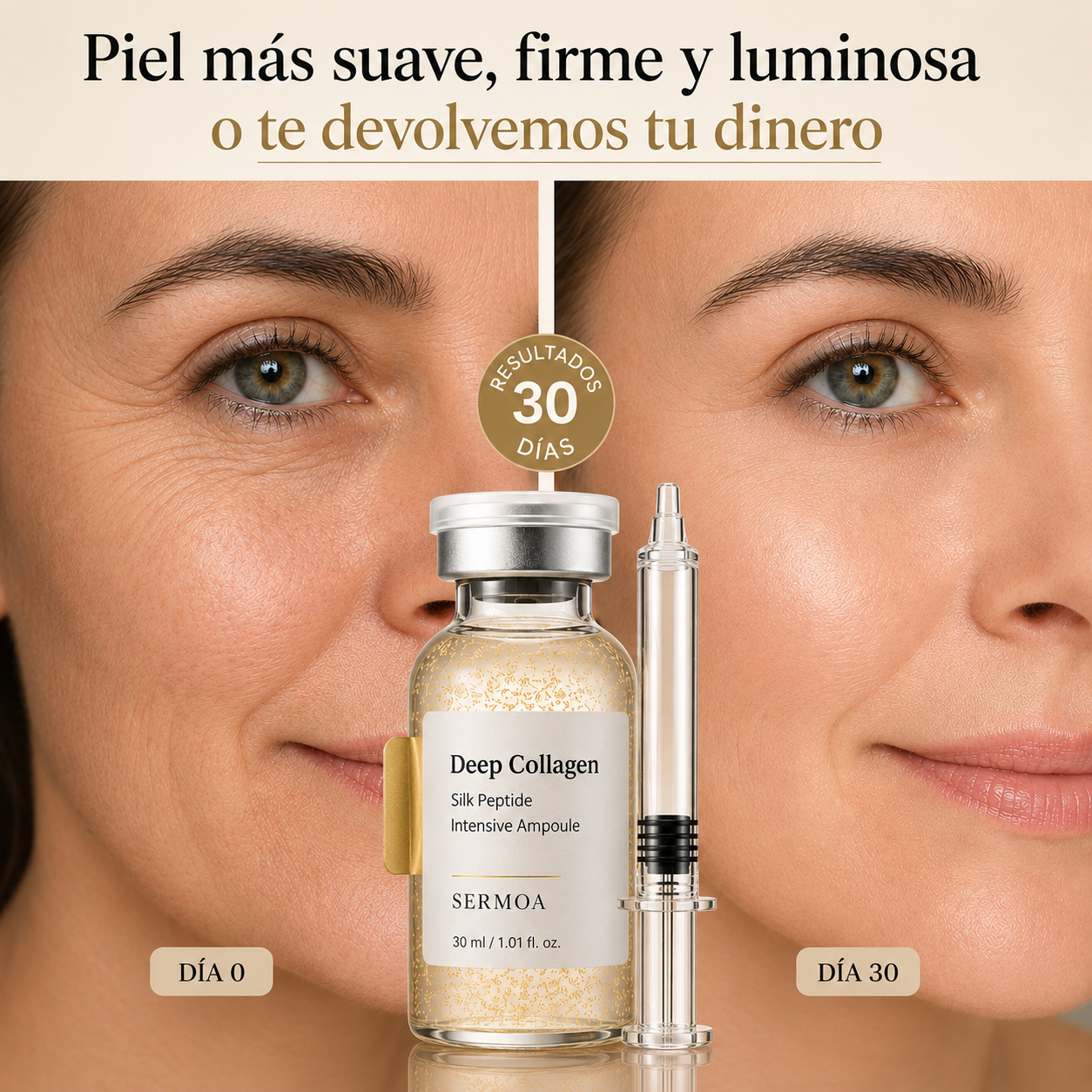Sérum Facial de Péptidos de Colágeno